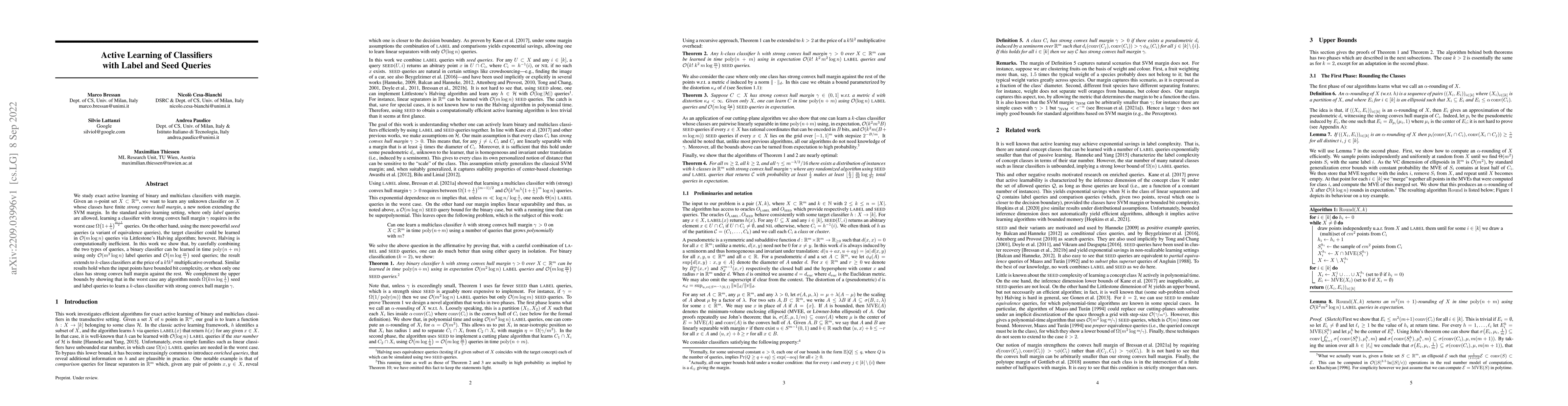 Thumbnail for Active Learning of Classifiers with Label and Seed Queries