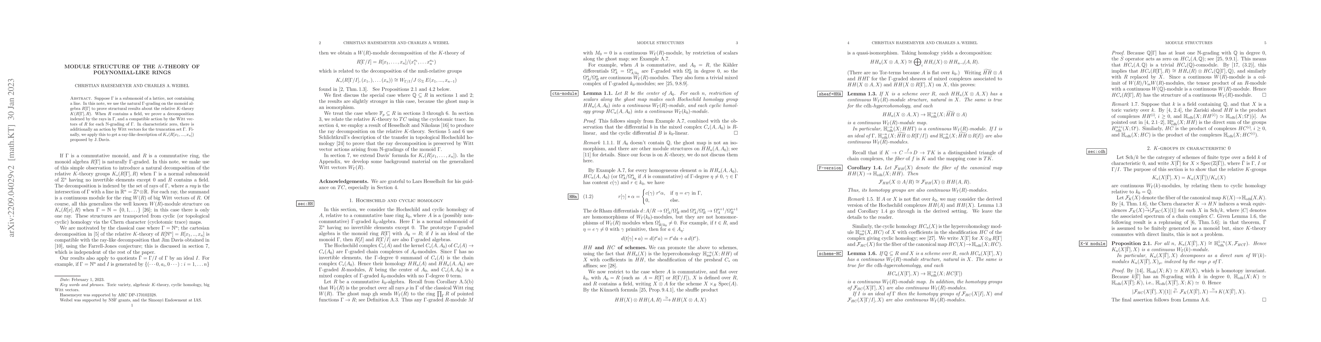 Thumbnail for Module structure of the $K$-theory of polynomial-like rings