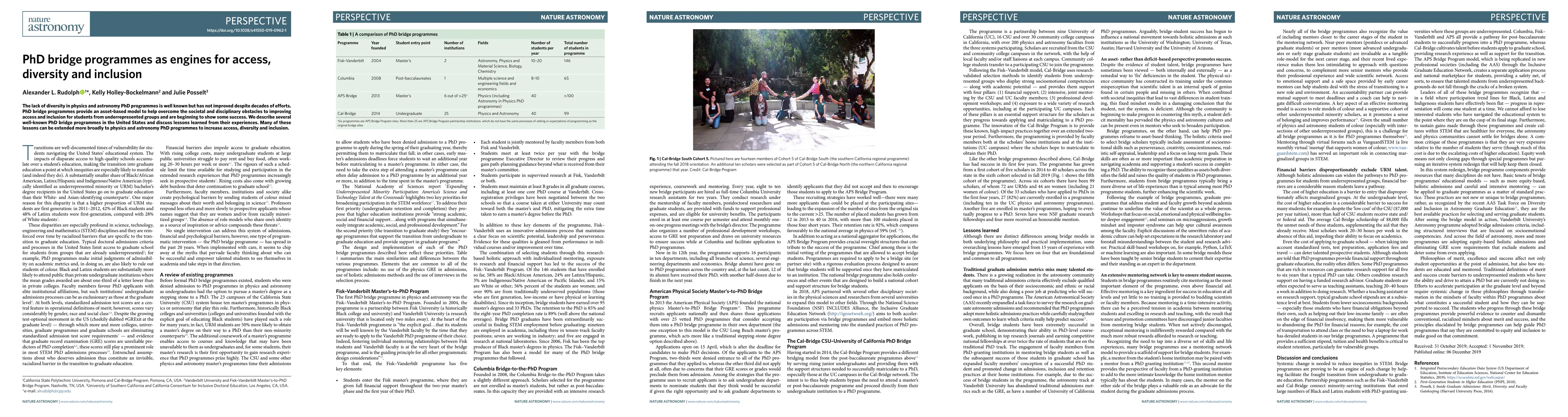 Thumbnail for PhD bridge programmes as engines for access, diversity and inclusion