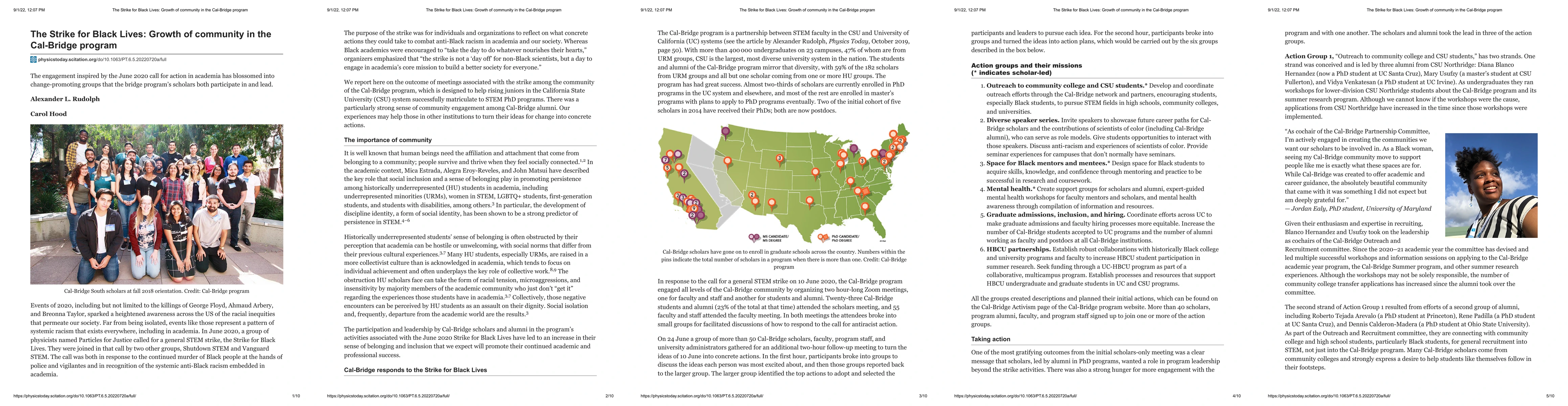 Thumbnail for The Strike for Black Lives: Growth of community in the Cal-Bridge
  program