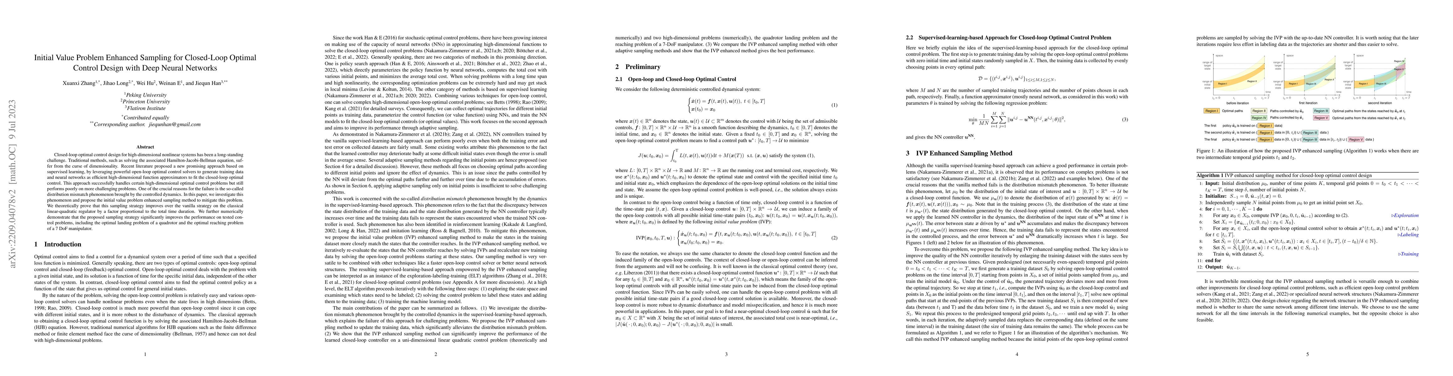 Thumbnail for Initial Value Problem Enhanced Sampling for Closed-Loop Optimal Control
  Design with Deep Neural Networks