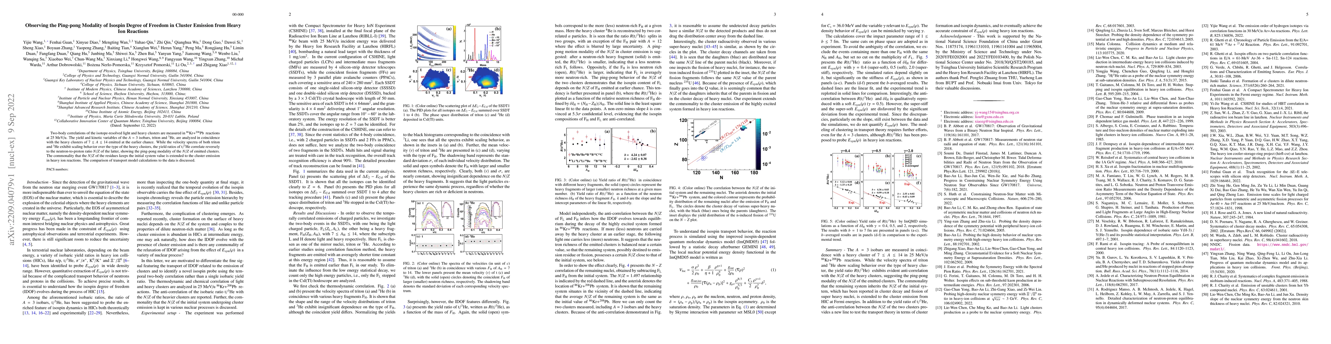 Thumbnail for Observing the Ping-pong Modality of Isospin Degree of Freedom in Cluster
  Emission from Heavy Ion Reactions