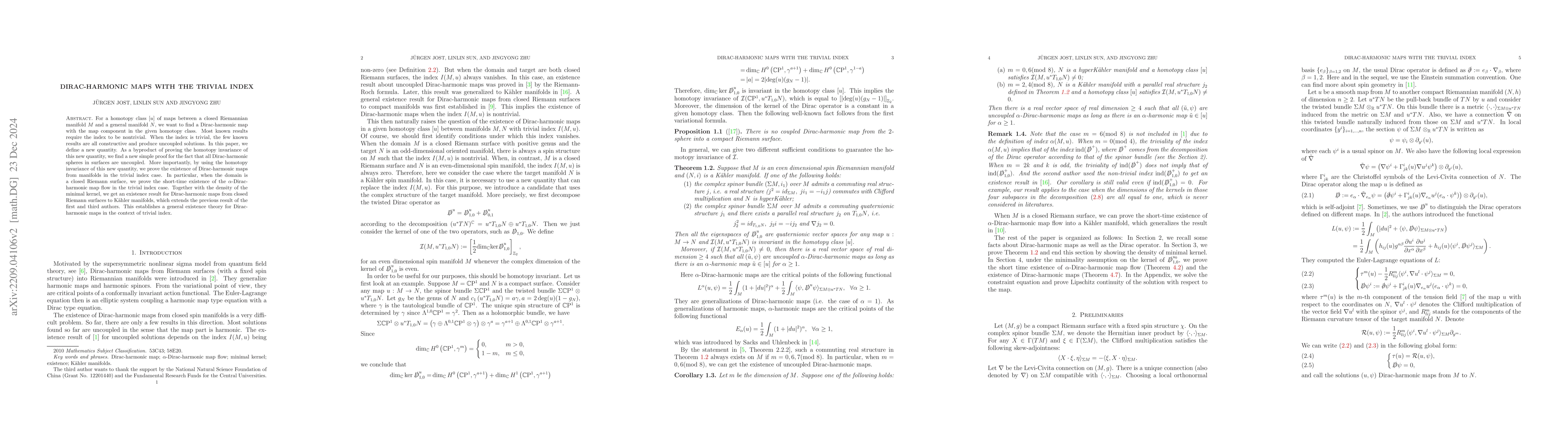 Thumbnail for Dirac-harmonic maps with trivial index