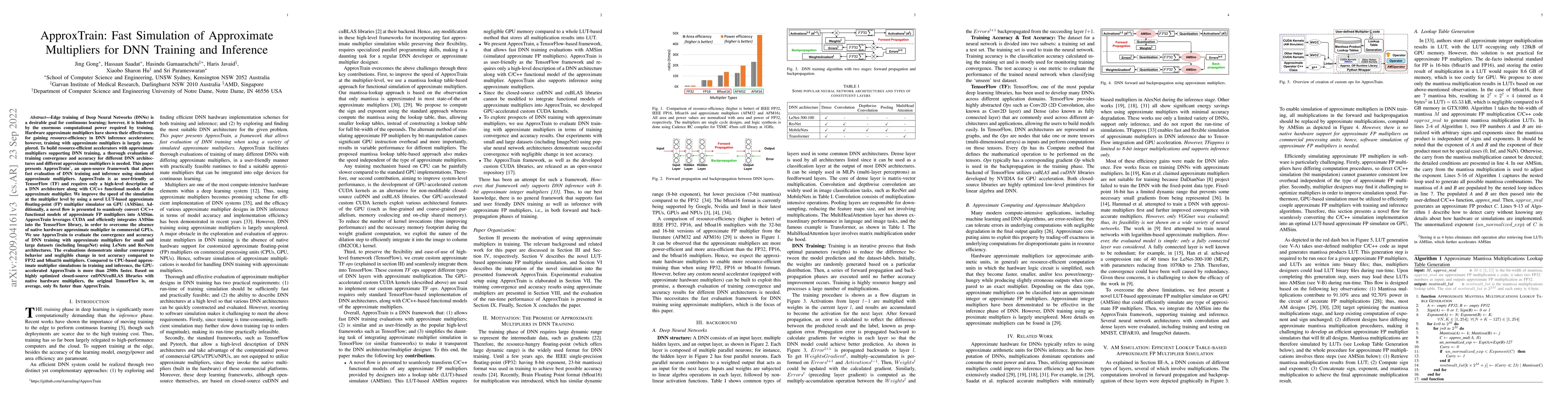 Thumbnail for ApproxTrain: Fast Simulation of Approximate Multipliers for DNN Training
  and Inference