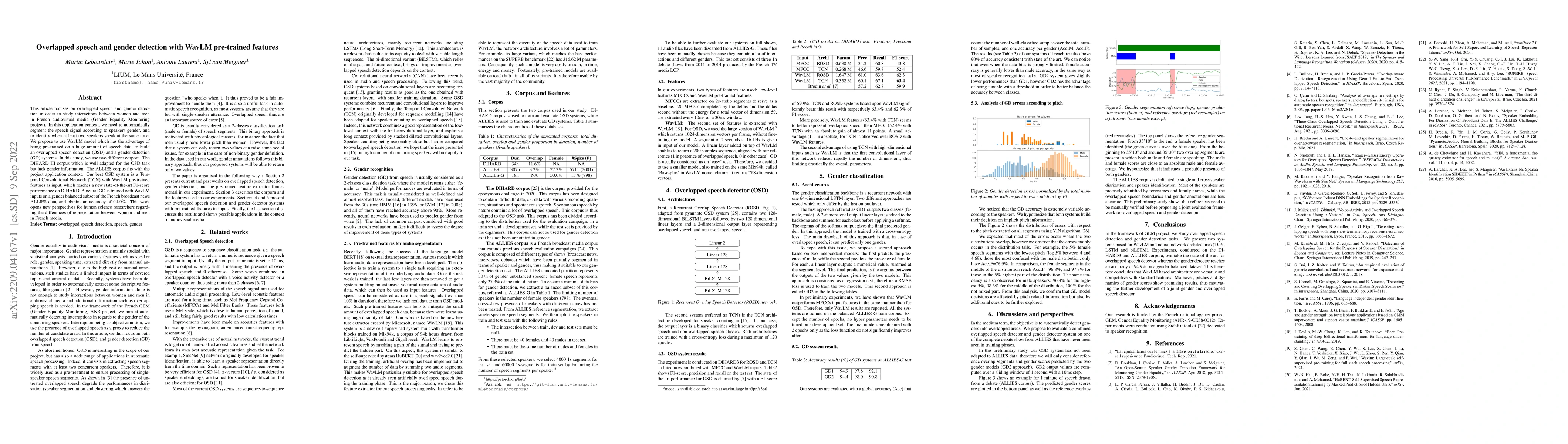 Thumbnail for Overlapped speech and gender detection with WavLM pre-trained features