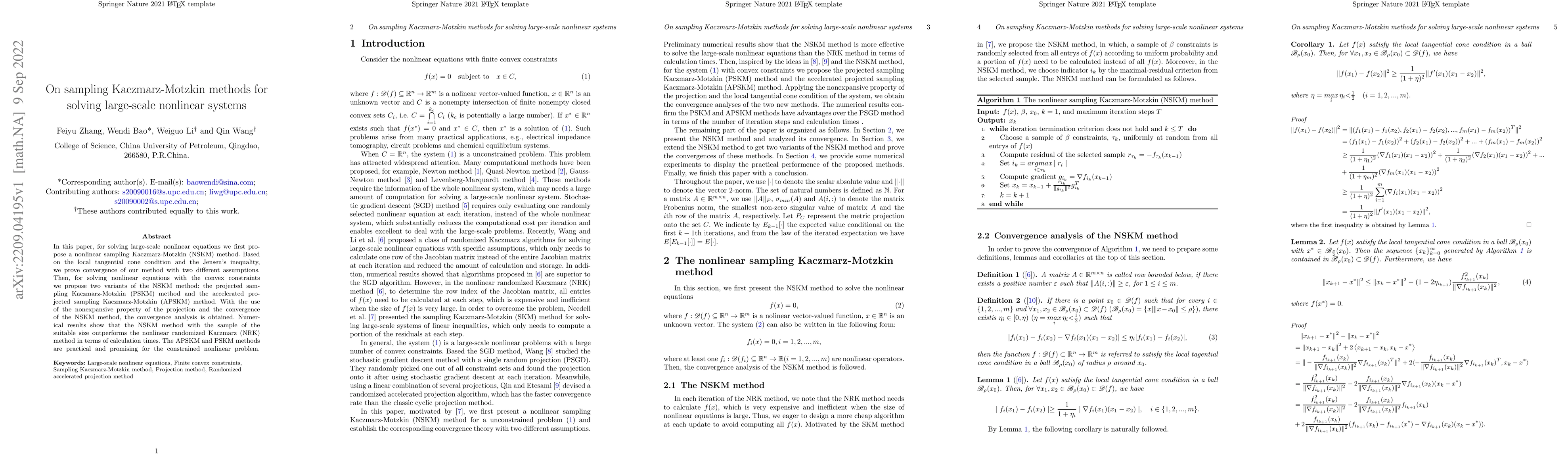 Thumbnail for On sampling Kaczmarz-Motzkin methods for solving large-scale nonlinear
  systems