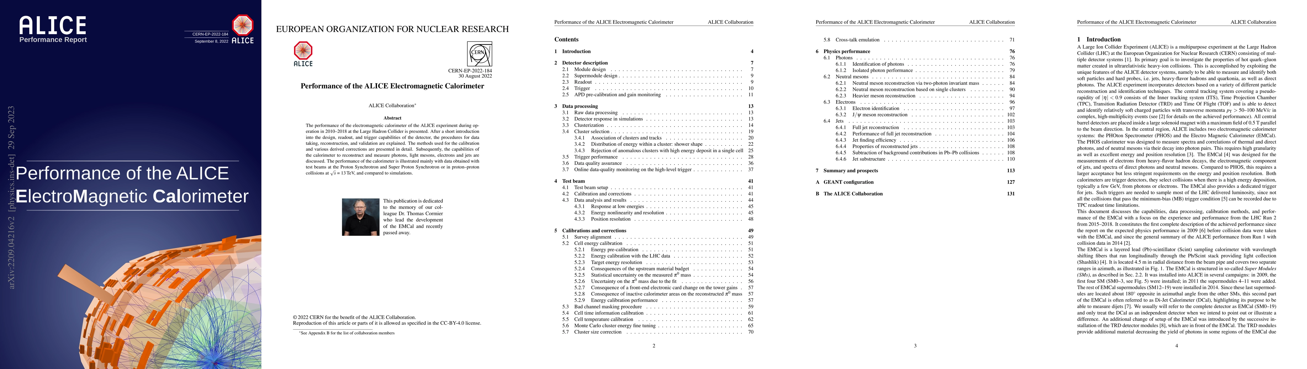 Thumbnail for Performance of the ALICE Electromagnetic Calorimeter