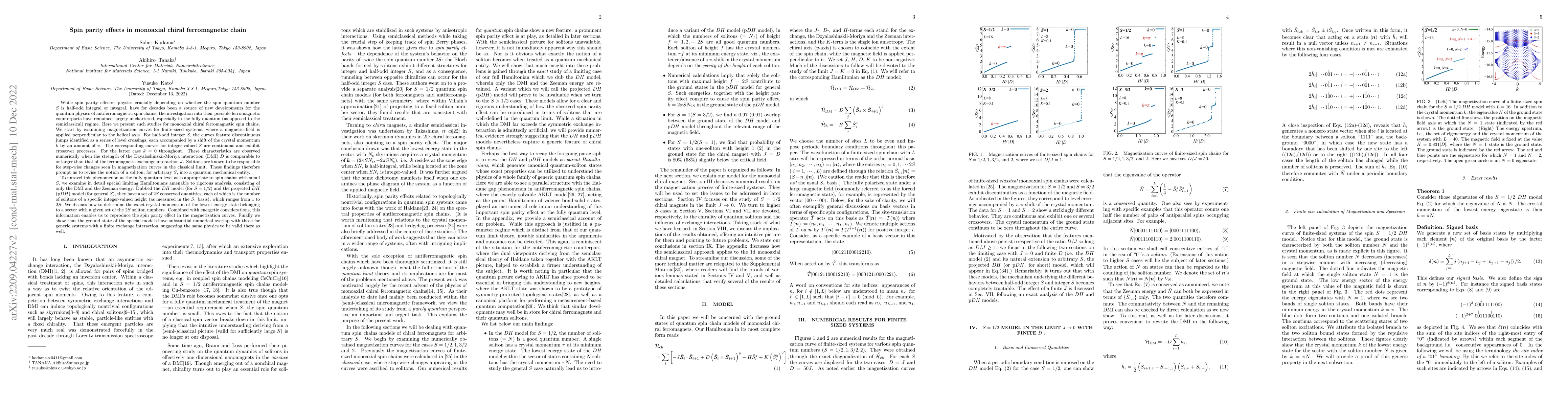 Thumbnail for Spin parity effects in monoaxial chiral ferromagnetic chain