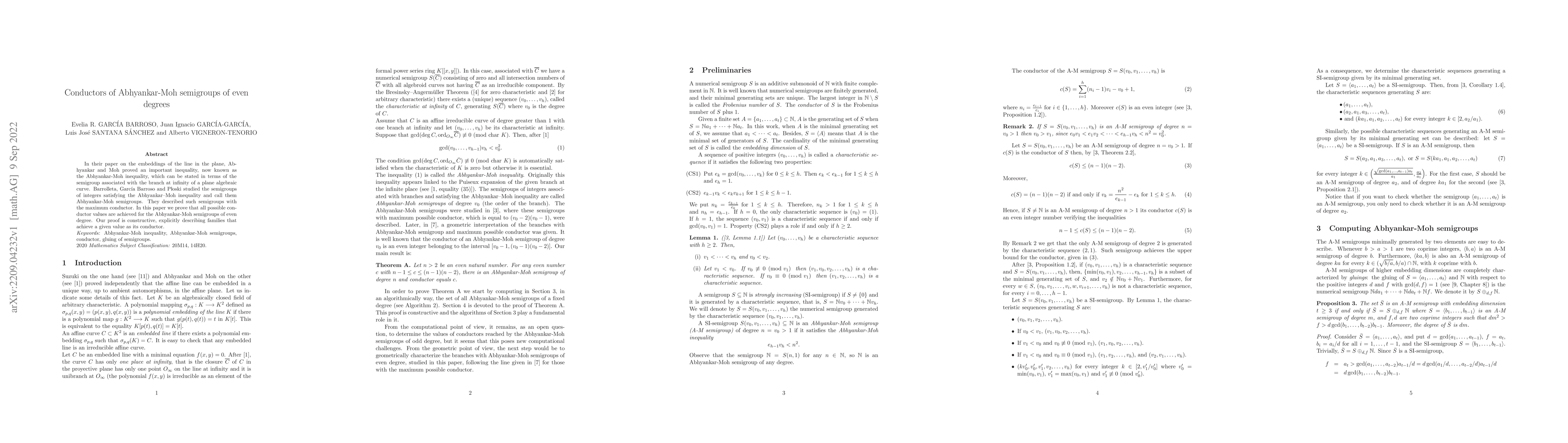 Thumbnail for Conductors of Abhyankar-Moh semigroups of even degrees