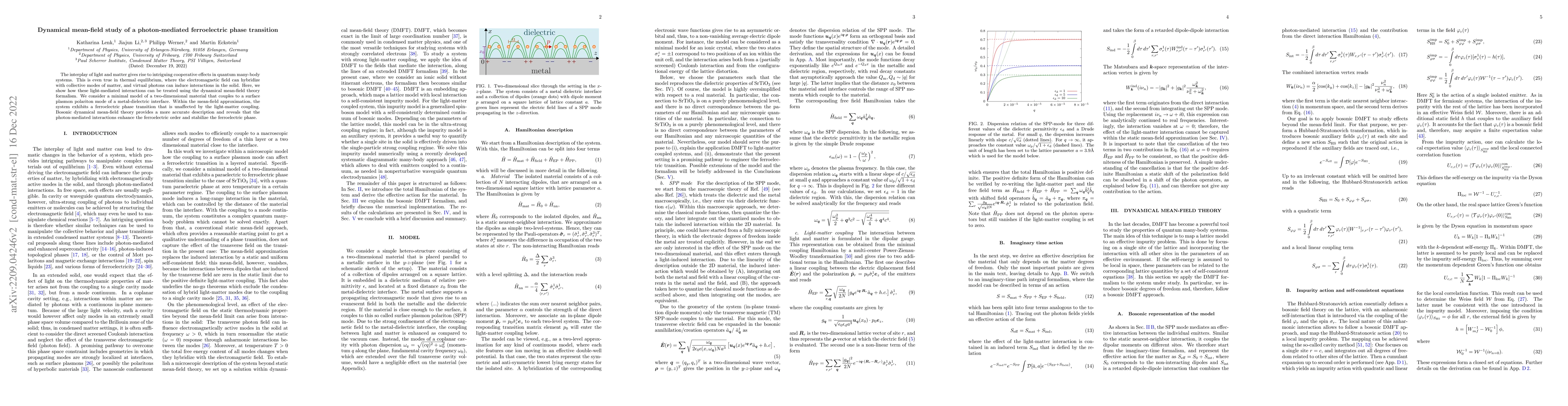 Thumbnail for Dynamical mean-field study of a photon-mediated ferroelectric phase
  transition