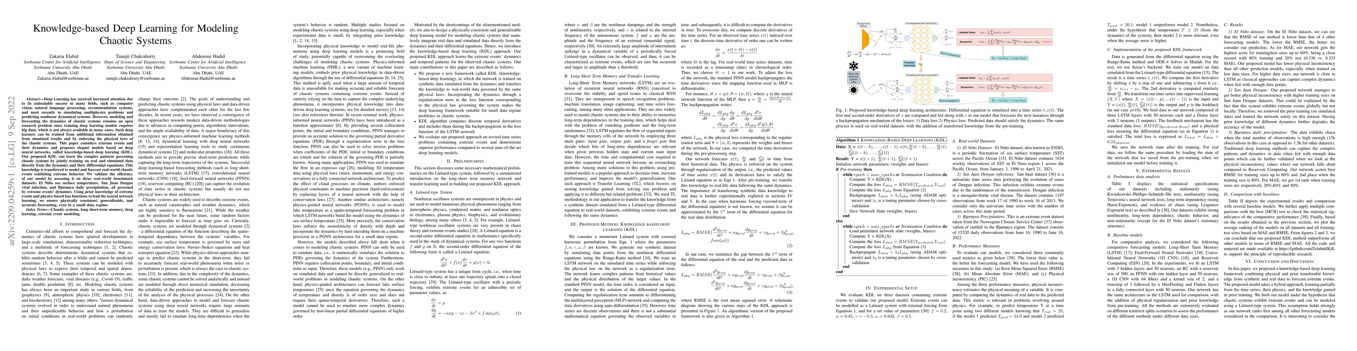 Thumbnail for Knowledge-based Deep Learning for Modeling Chaotic Systems