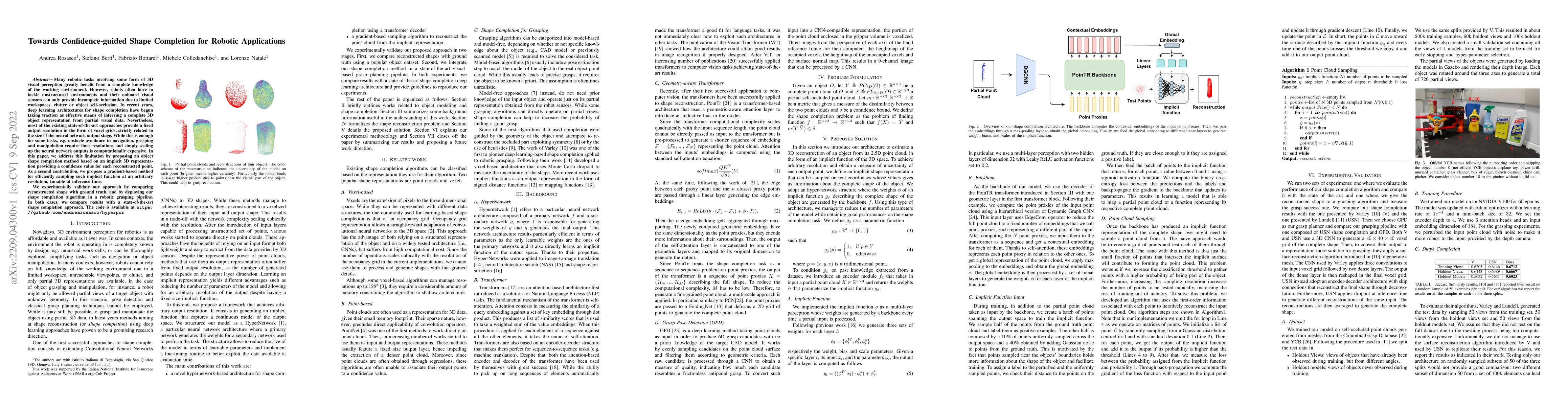 Thumbnail for Towards Confidence-guided Shape Completion for Robotic Applications
