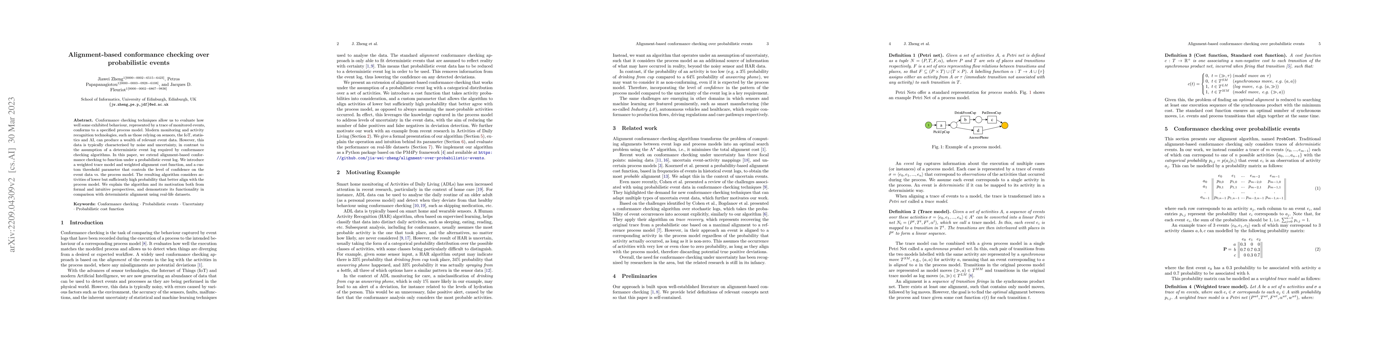 Thumbnail for Alignment-based conformance checking over probabilistic events