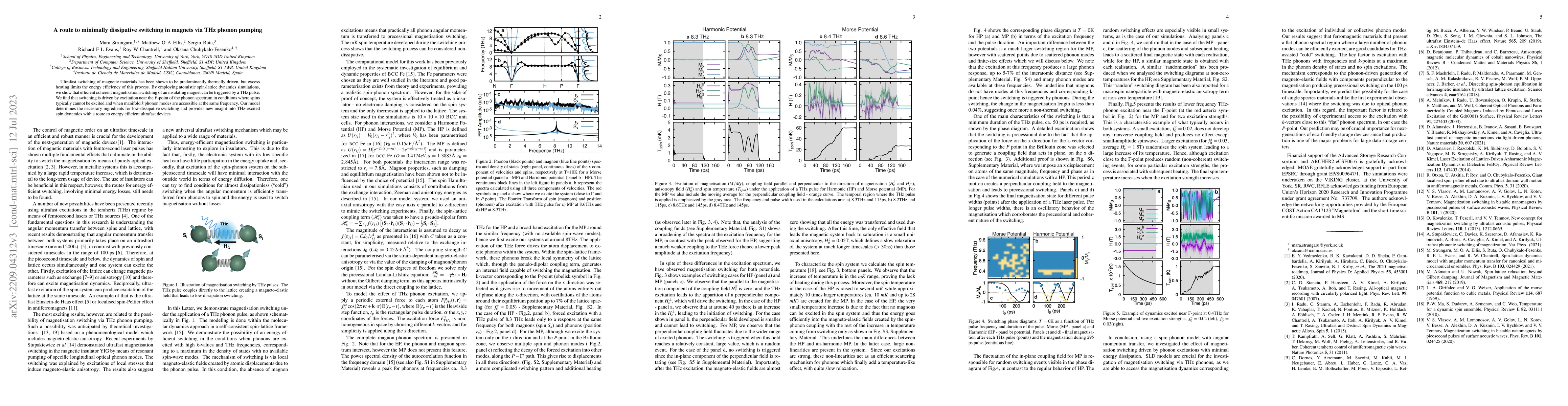Thumbnail for A route to minimally dissipative switching in magnets via THz phonon
  pumping