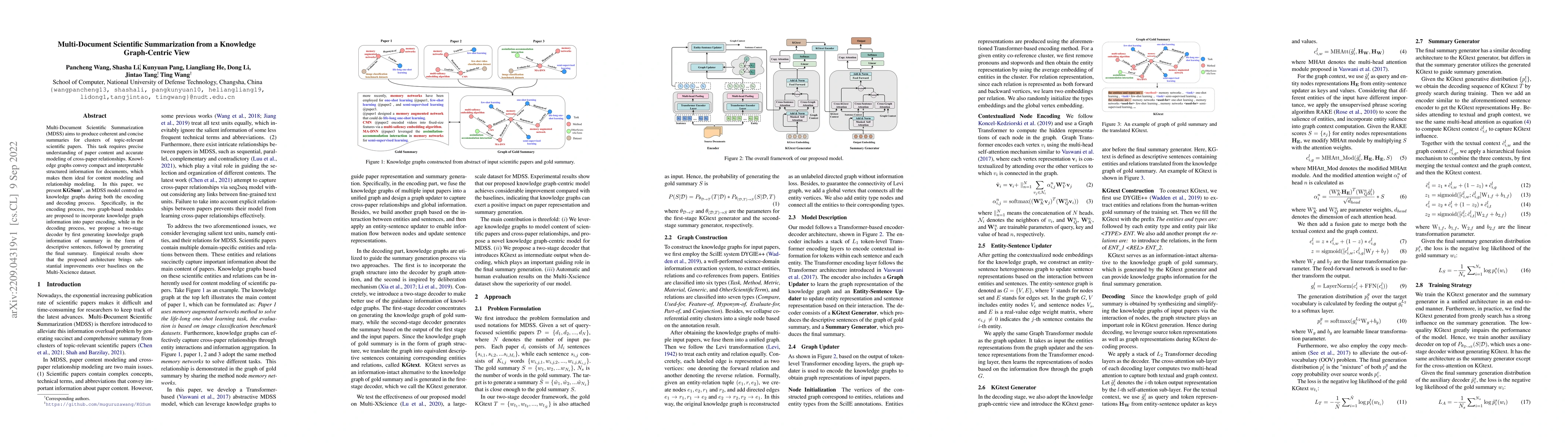 Thumbnail for Multi-Document Scientific Summarization from a Knowledge Graph-Centric
  View