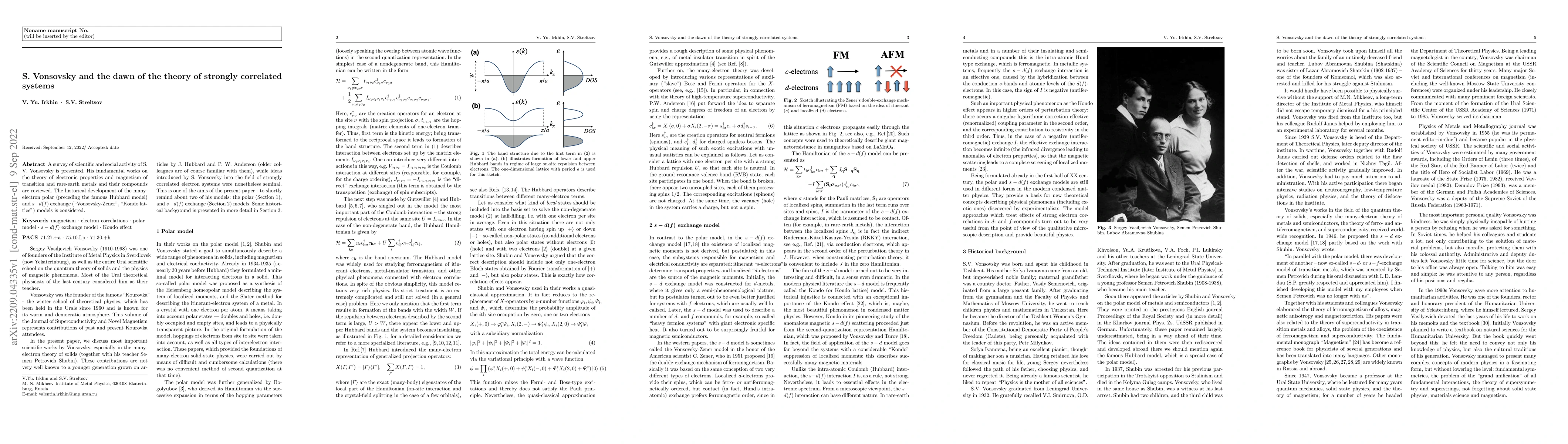 Thumbnail for S. Vonsovsky and the dawn of the theory of strongly correlated systems