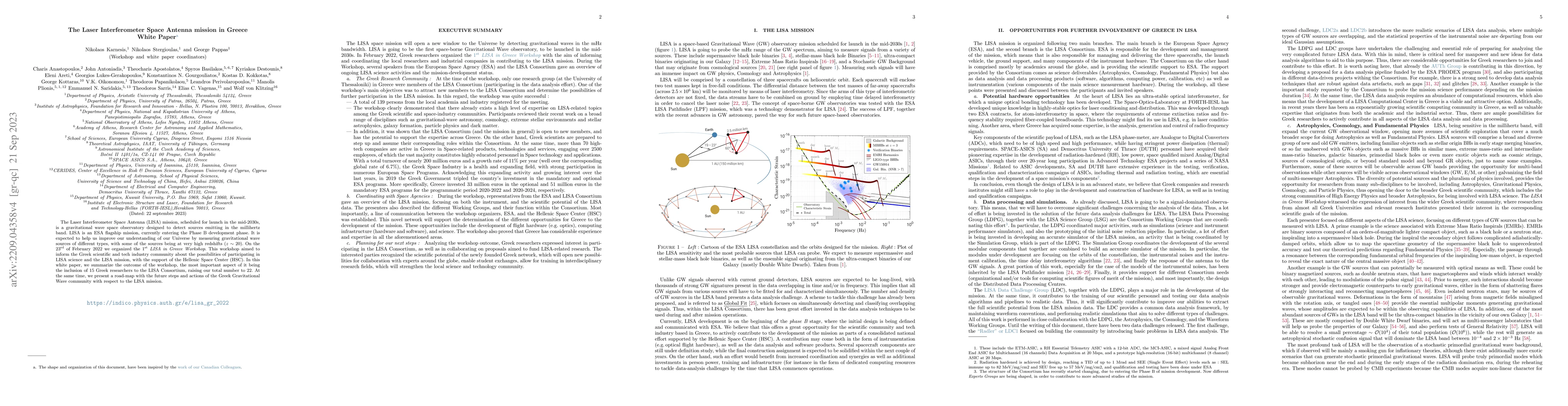 Thumbnail for The Laser Interferometer Space Antenna mission in Greece White Paper