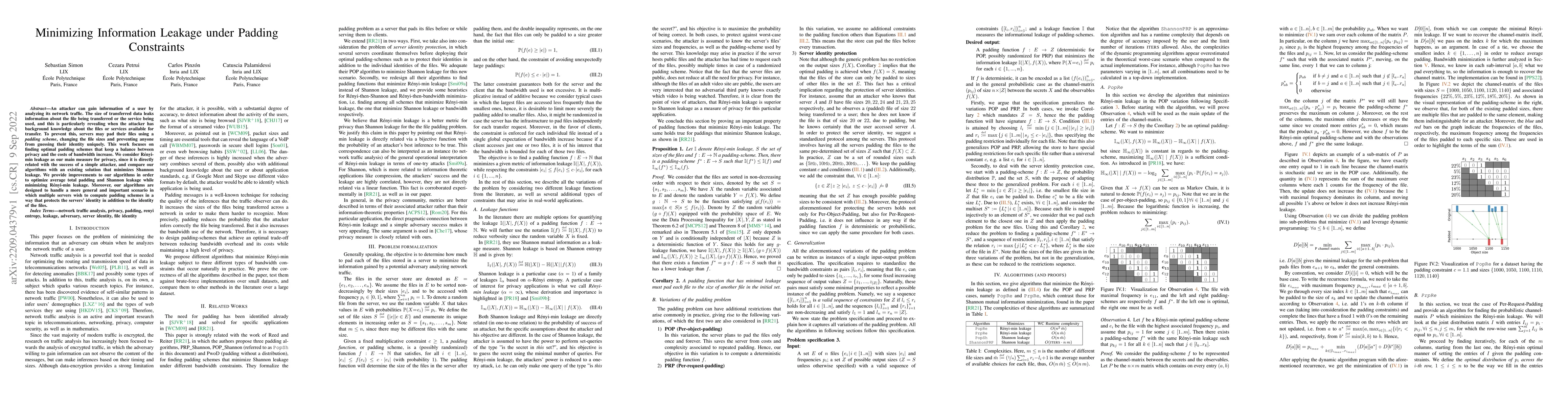 Thumbnail for Minimizing Information Leakage under Padding Constraints