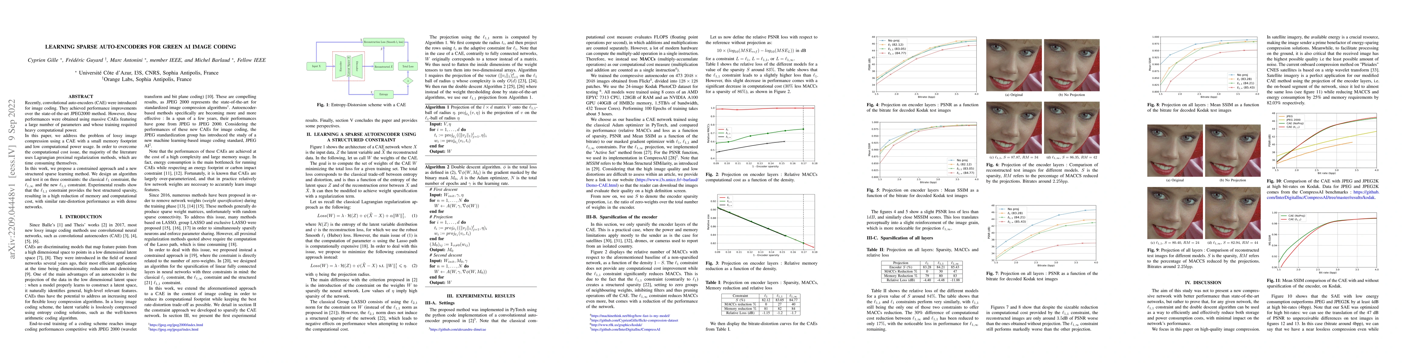 Thumbnail for Learning sparse auto-encoders for green AI image coding
