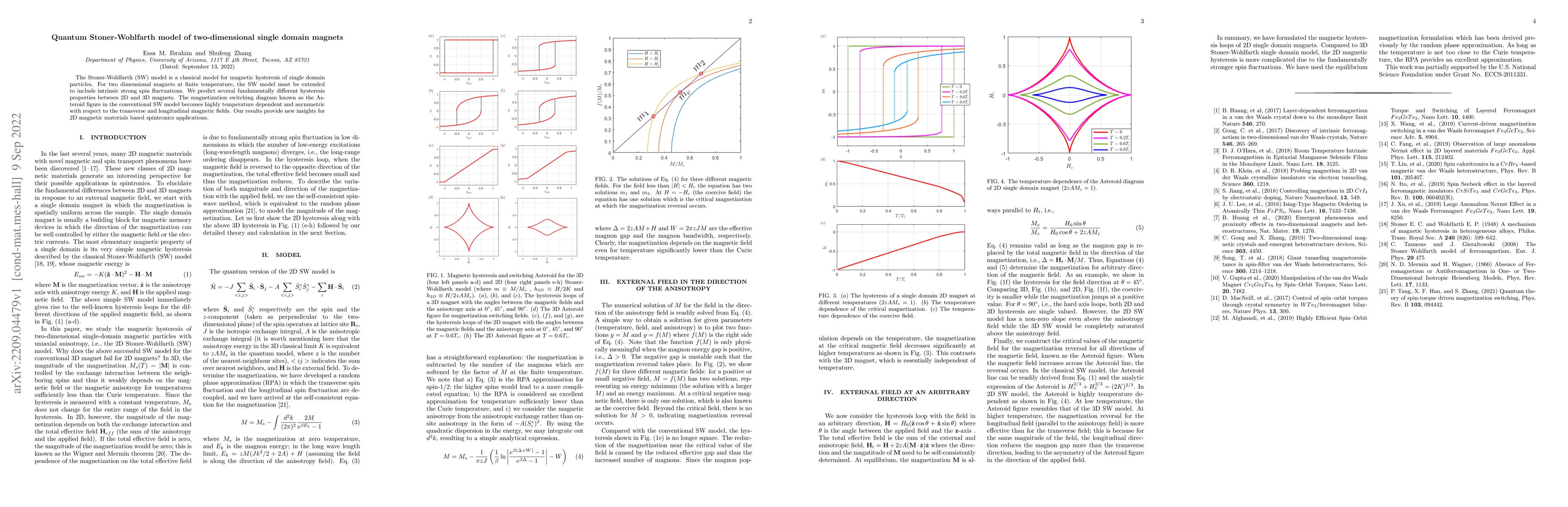 Thumbnail for Quantum Stoner-Wohlfarth model of two-dimensional single domain magnets