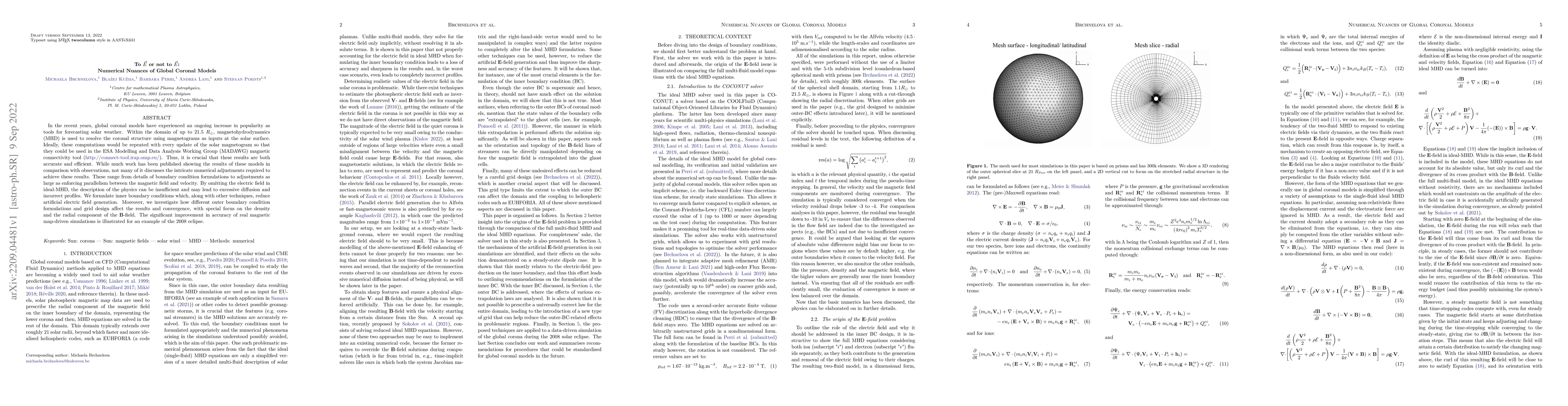 Thumbnail for To E or not to E: Numerical Nuances of Global Coronal Models