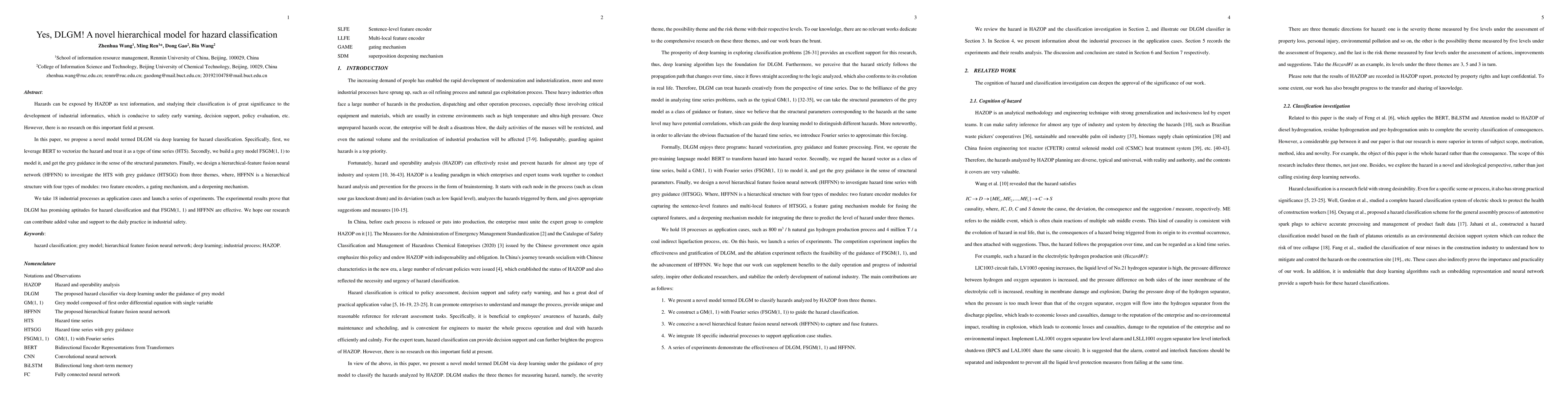 Thumbnail for Yes, DLGM! A novel hierarchical model for hazard classification