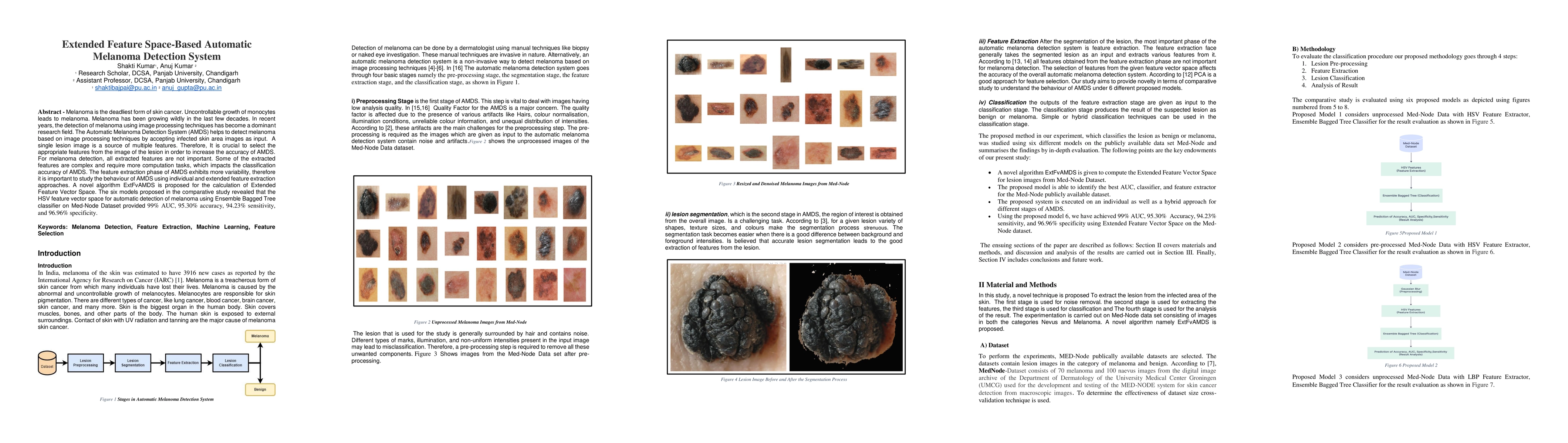 Thumbnail for Extended Feature Space-Based Automatic Melanoma Detection System