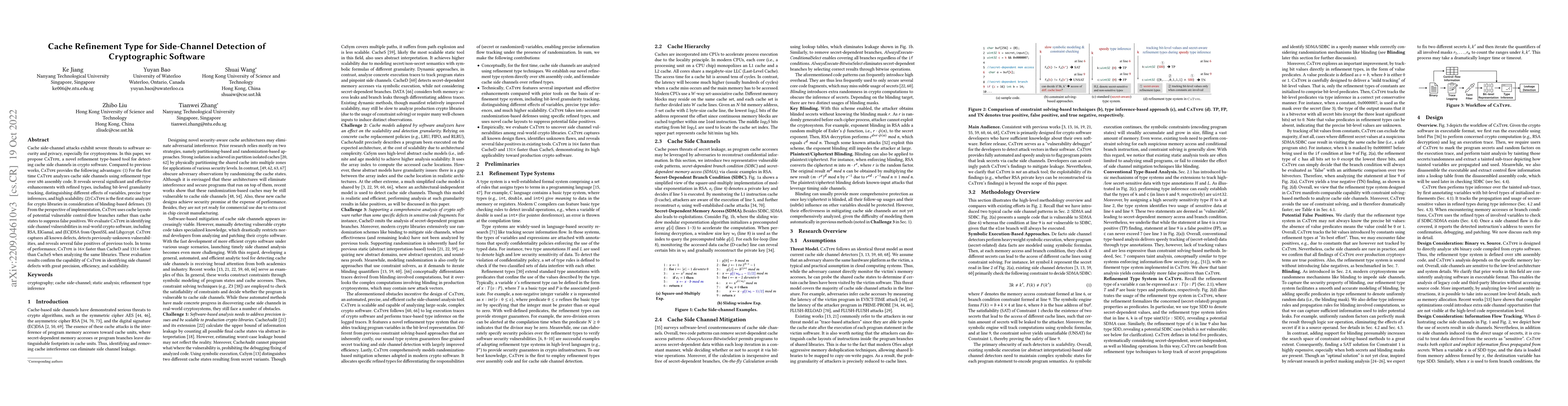 Thumbnail for Cache Refinement Type for Side-Channel Detection of Cryptographic
  Software
