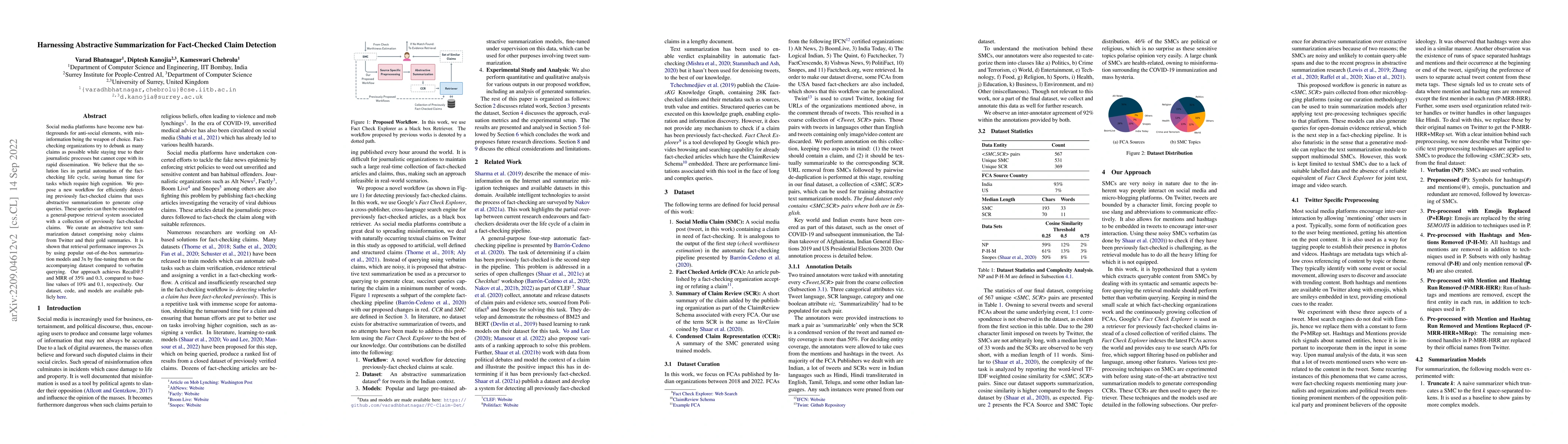 Thumbnail for Harnessing Abstractive Summarization for Fact-Checked Claim Detection
