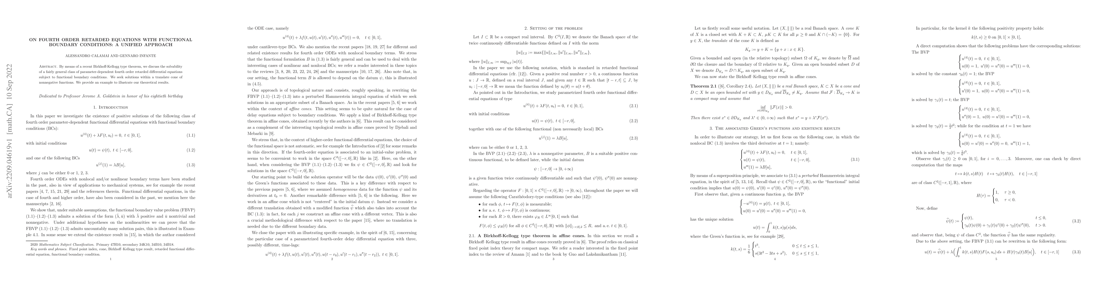Thumbnail for On fourth order retarded equations with functional boundary conditions:
  a unified approach