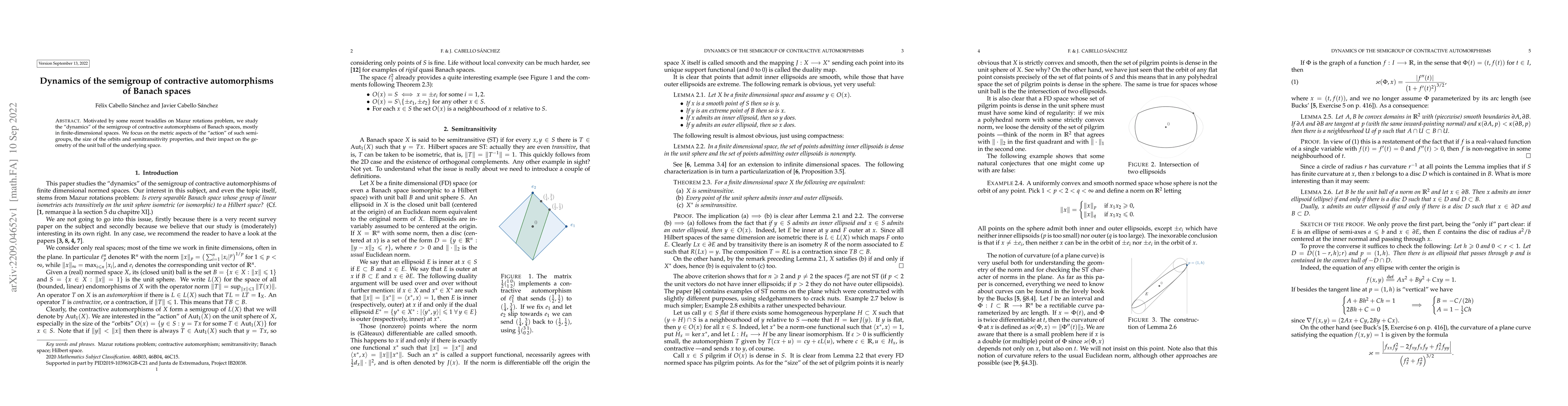 Thumbnail for Dynamics of the semigroup of contractive automorphisms of Banach spaces