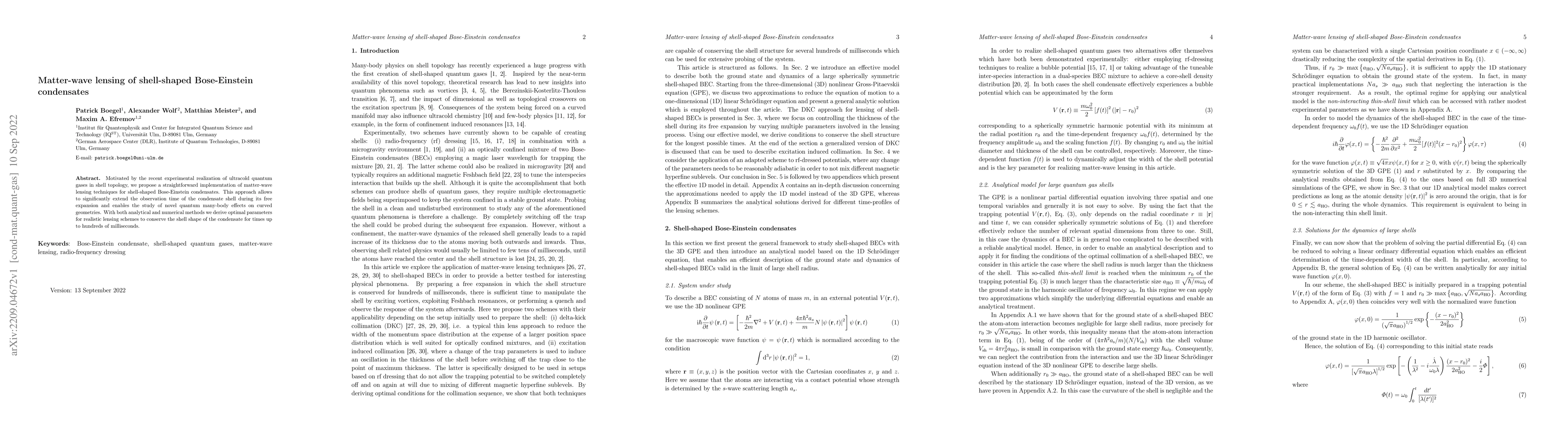Thumbnail for Matter-wave lensing of shell-shaped Bose-Einstein condensates