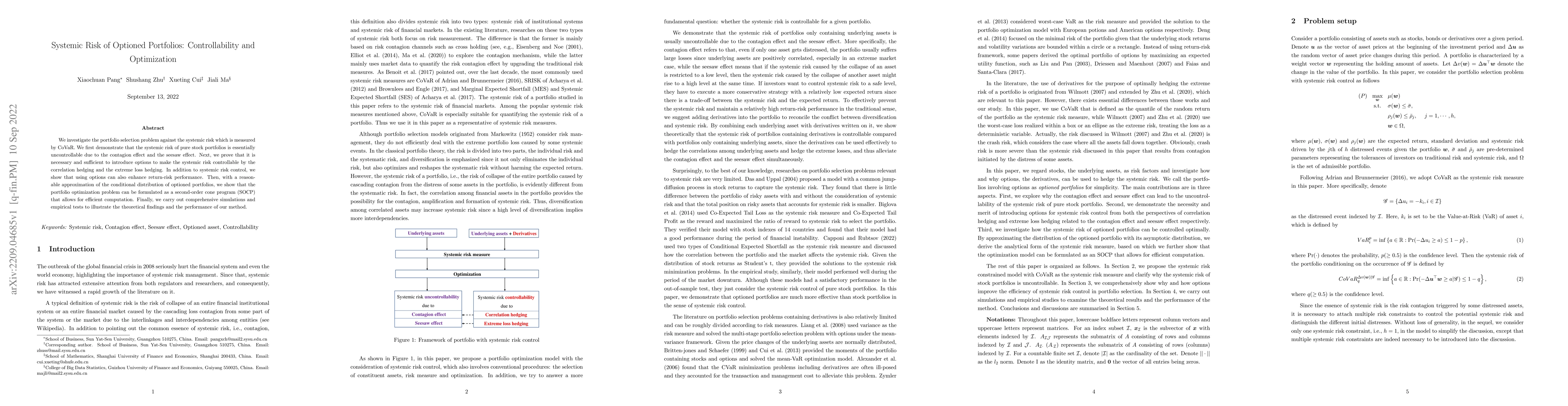 Thumbnail for Systemic Risk of Optioned Portfolios: Controllability and Optimization