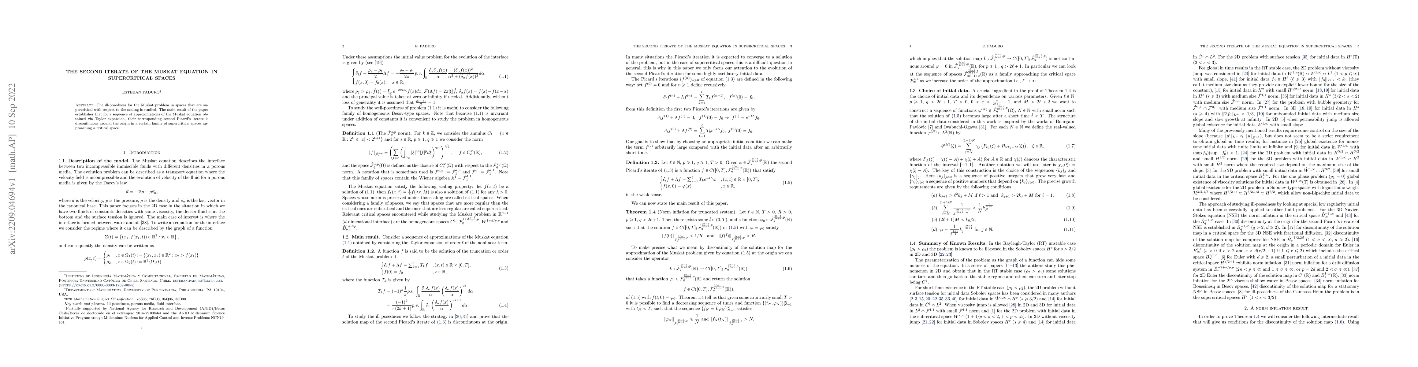 Thumbnail for The Second Iterate of the Muskat Equation in Supercritical Spaces