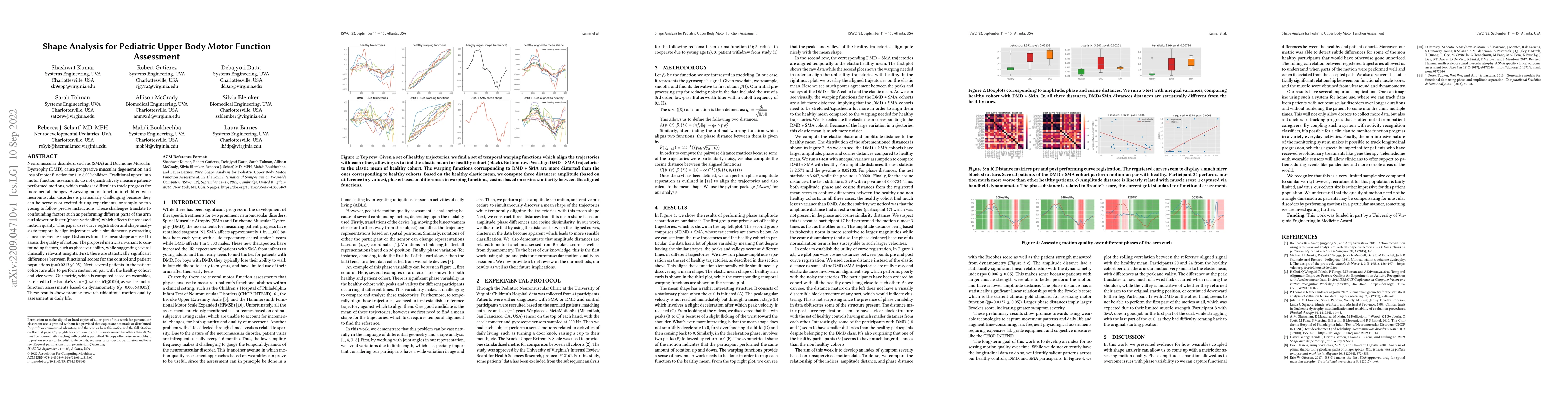 Thumbnail for Shape Analysis for Pediatric Upper Body Motor Function Assessment