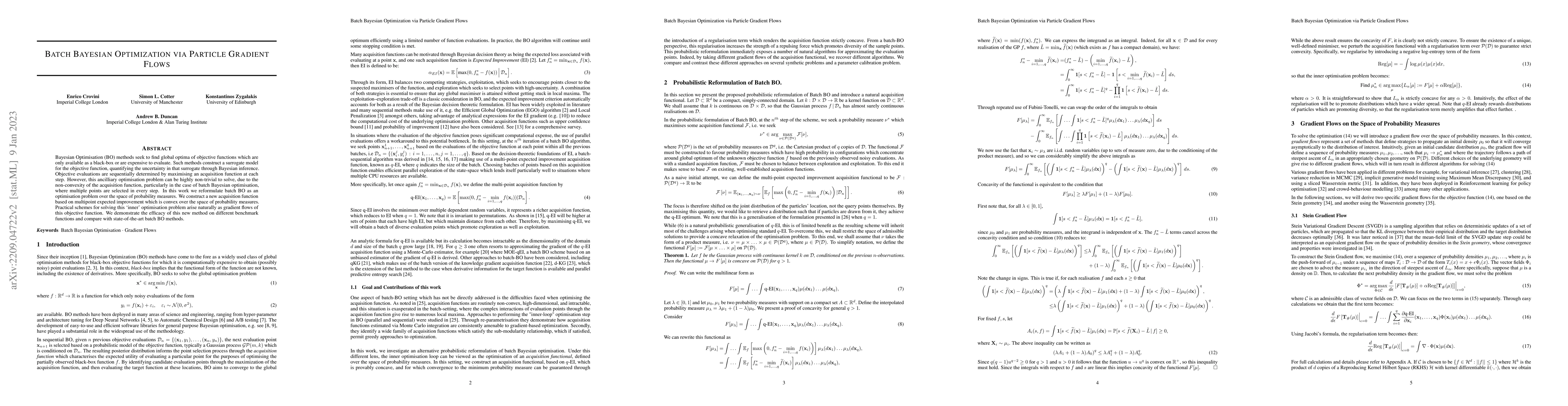 Thumbnail for Batch Bayesian Optimization via Particle Gradient Flows