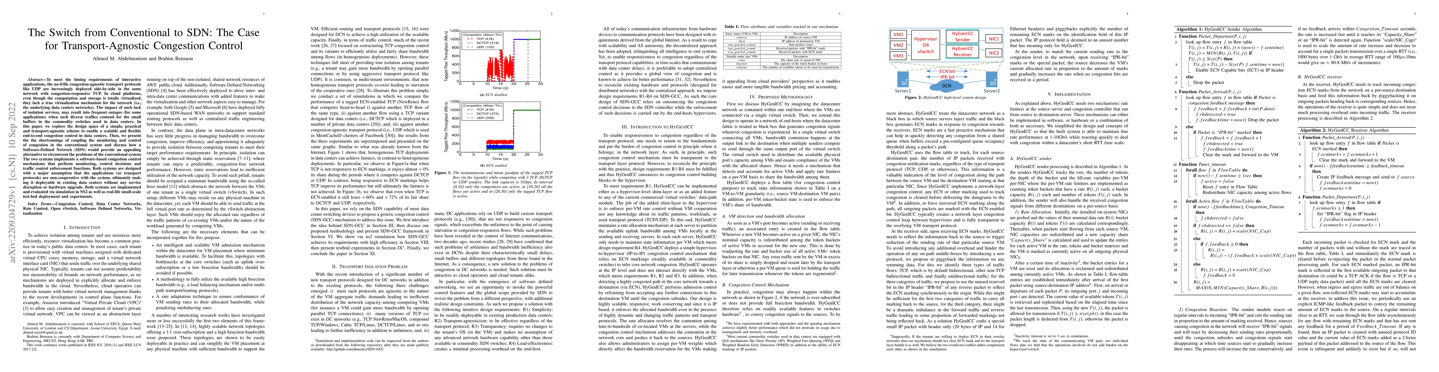 Thumbnail for The Switch from Conventional to SDN: The Case for Transport-Agnostic
  Congestion Control