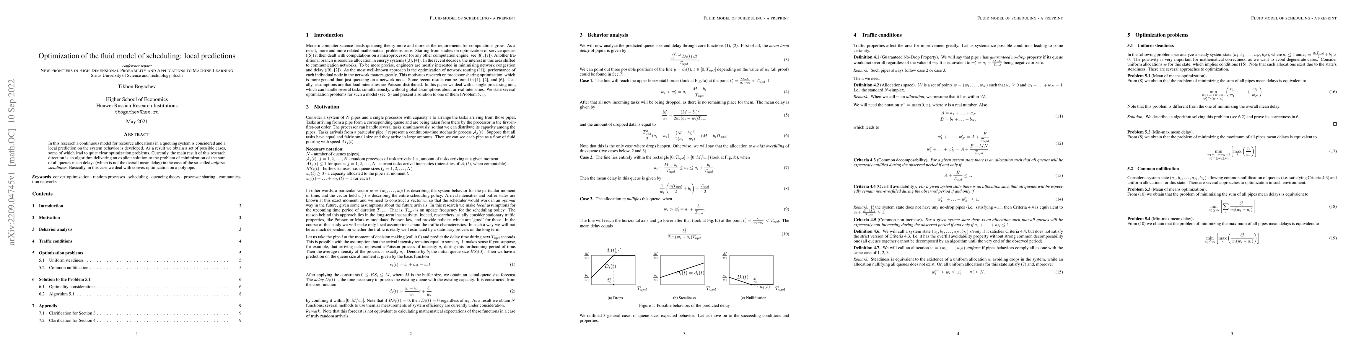 Thumbnail for Optimization of the fluid model of scheduling: local predictions