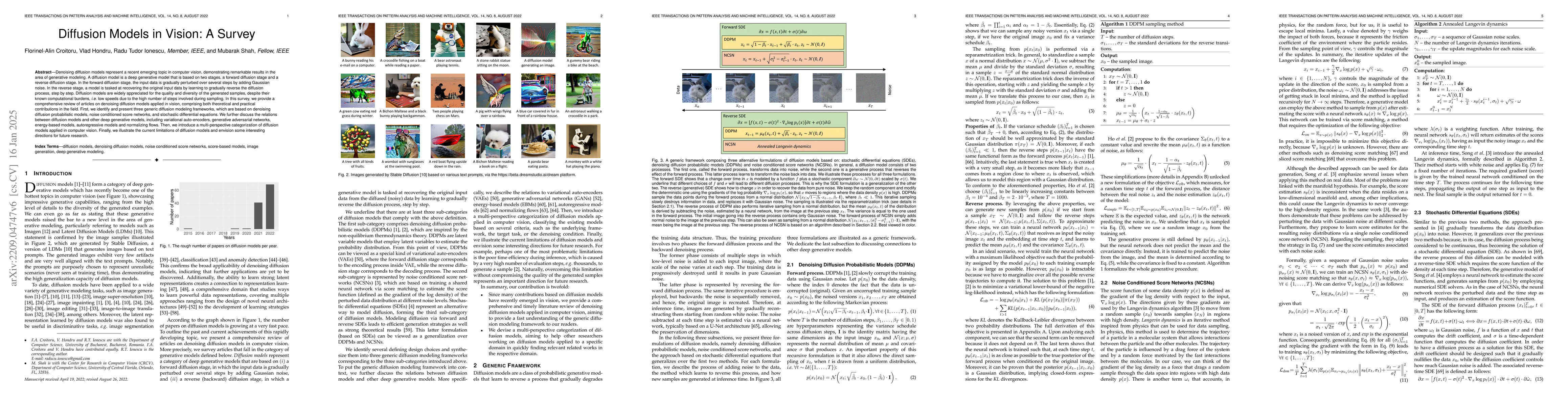 Thumbnail for Diffusion Models in Vision: A Survey