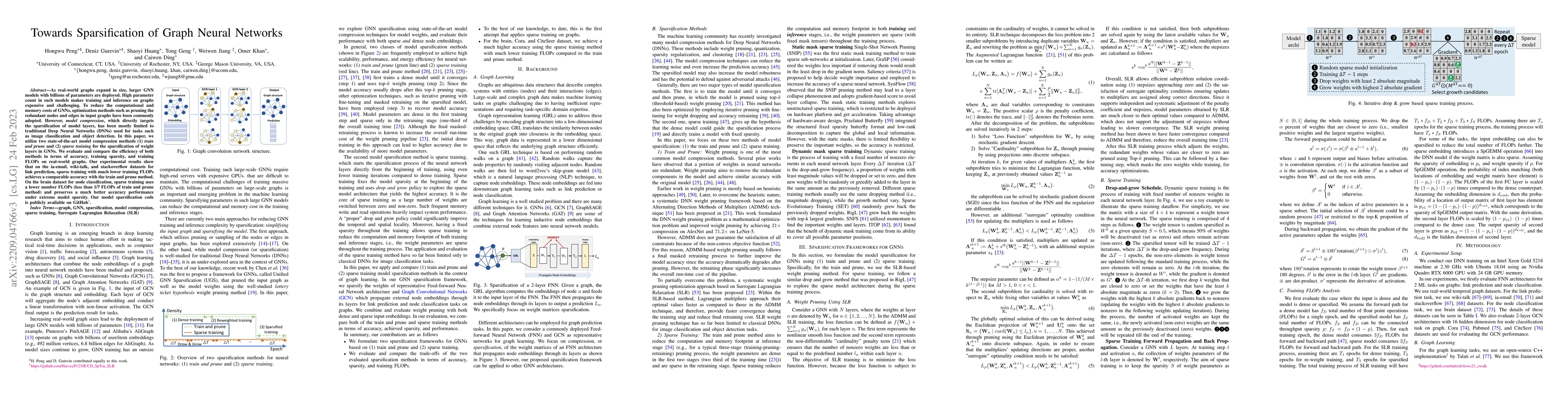Thumbnail for Towards Sparsification of Graph Neural Networks