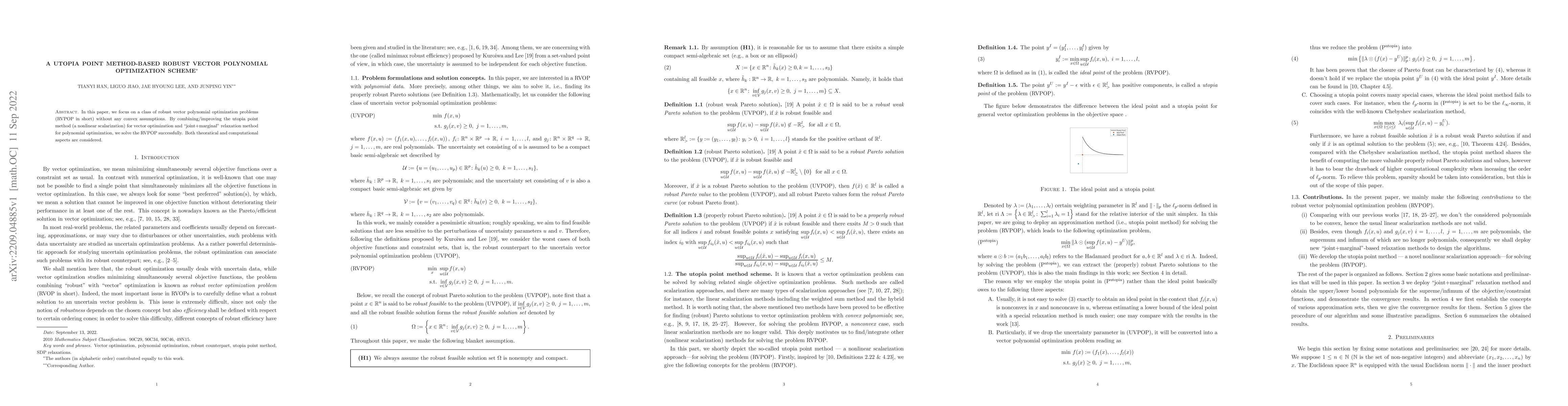 Thumbnail for Utopia point method based robust vector polynomial optimization scheme