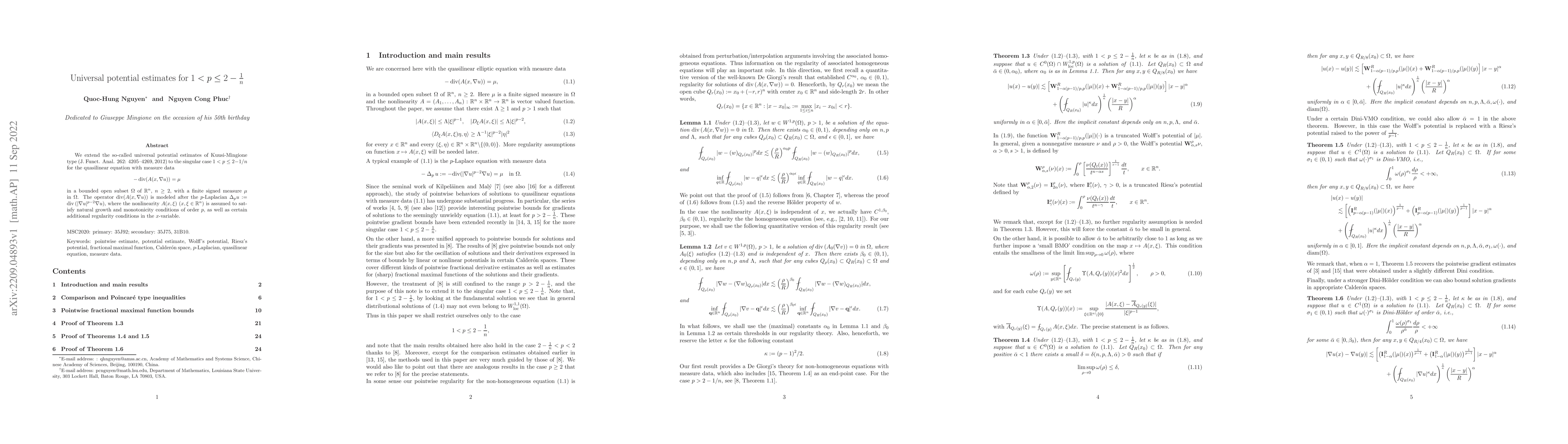 Thumbnail for Universal potential estimates for $1<p\leq 2-\frac{1}{n}$