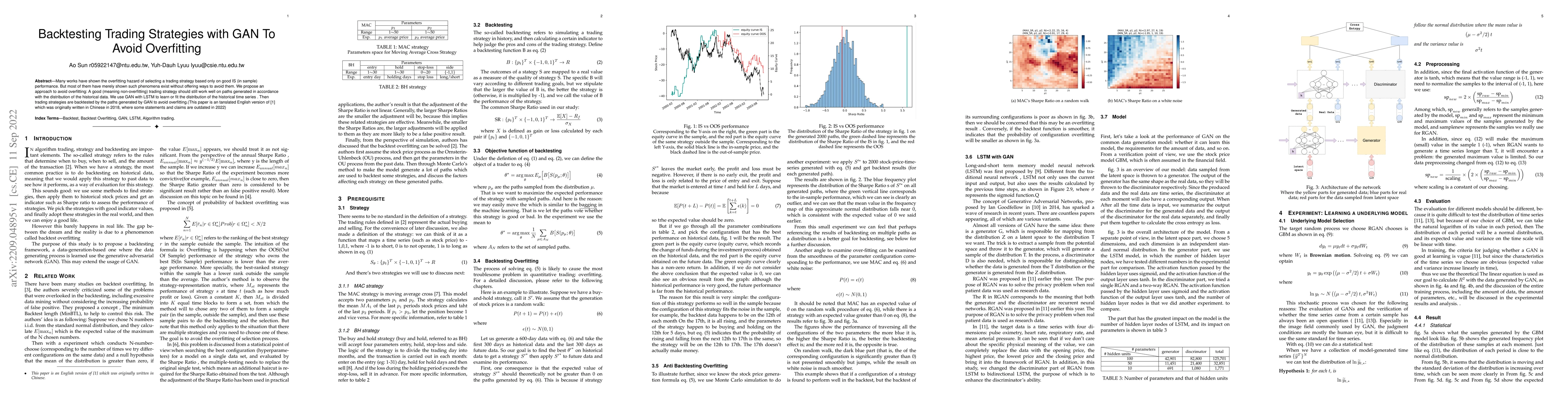 Thumbnail for Backtesting Trading Strategies with GAN To Avoid Overfitting