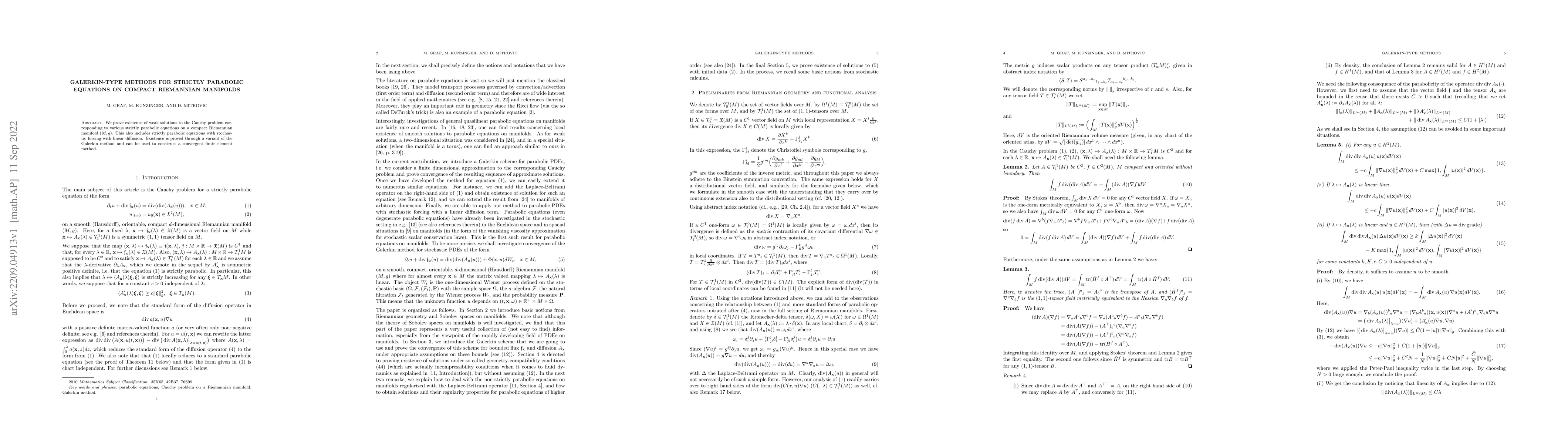 Thumbnail for Galerkin-type methods for strictly parabolic equations on compact
  Riemannian manifolds