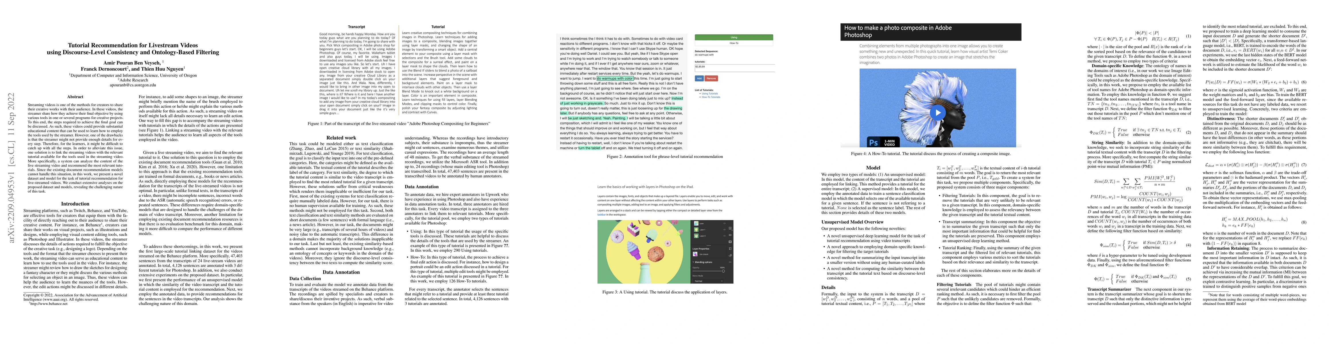 Thumbnail for Tutorial Recommendation for Livestream Videos using Discourse-Level
  Consistency and Ontology-Based Filtering