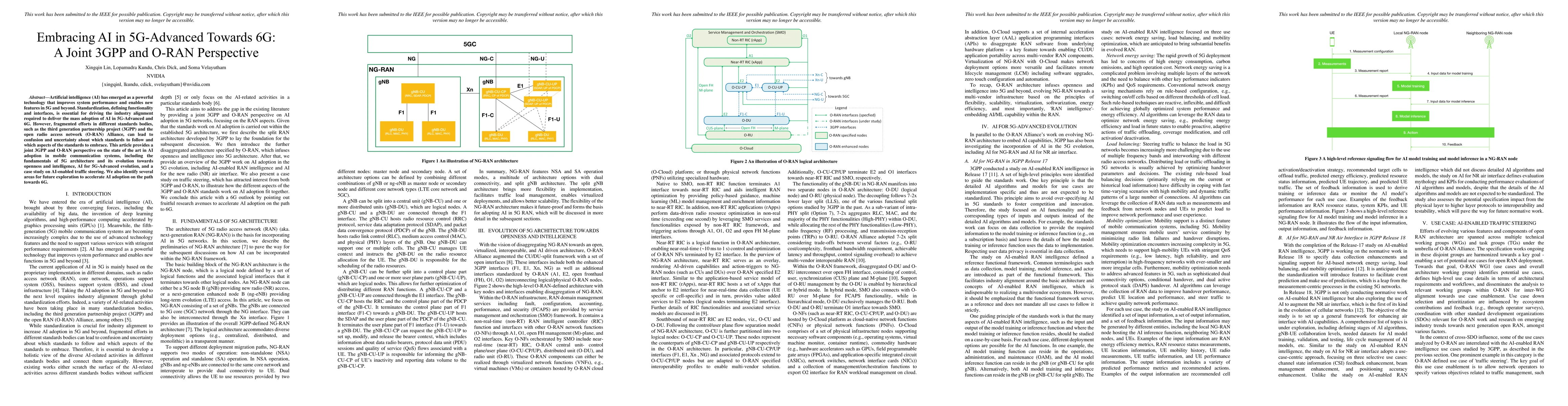 Thumbnail for Embracing AI in 5G-Advanced Towards 6G: A Joint 3GPP and O-RAN
  Perspective