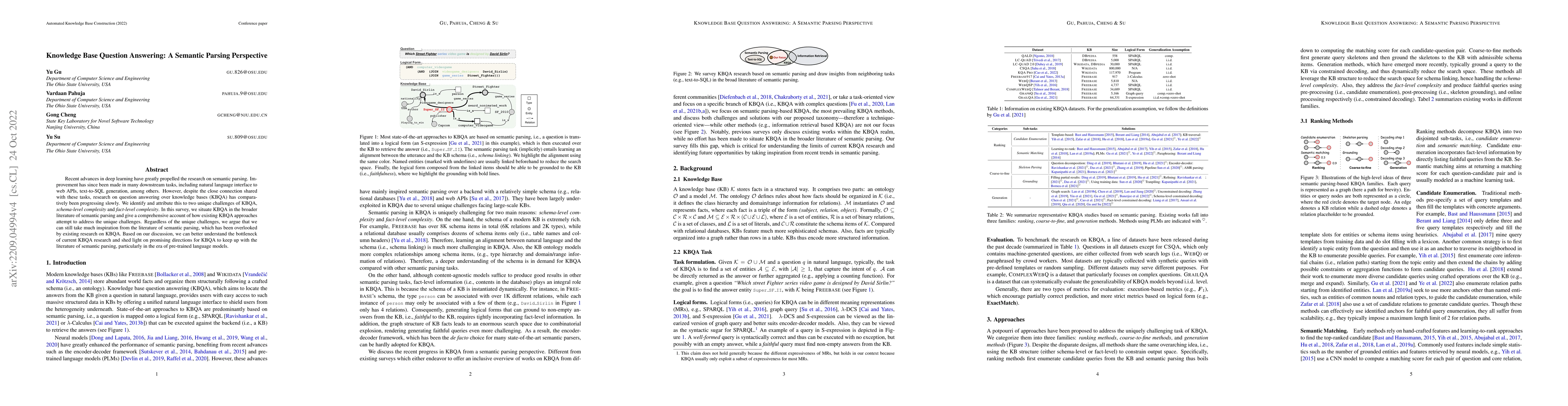 Thumbnail for Knowledge Base Question Answering: A Semantic Parsing Perspective