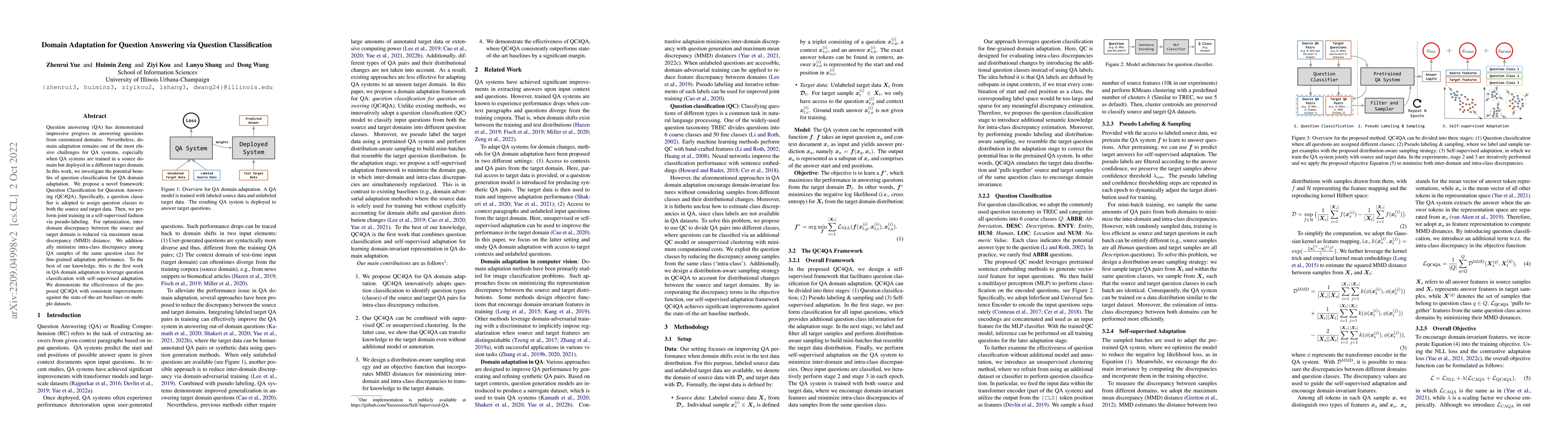 Thumbnail for Domain Adaptation for Question Answering via Question Classification
