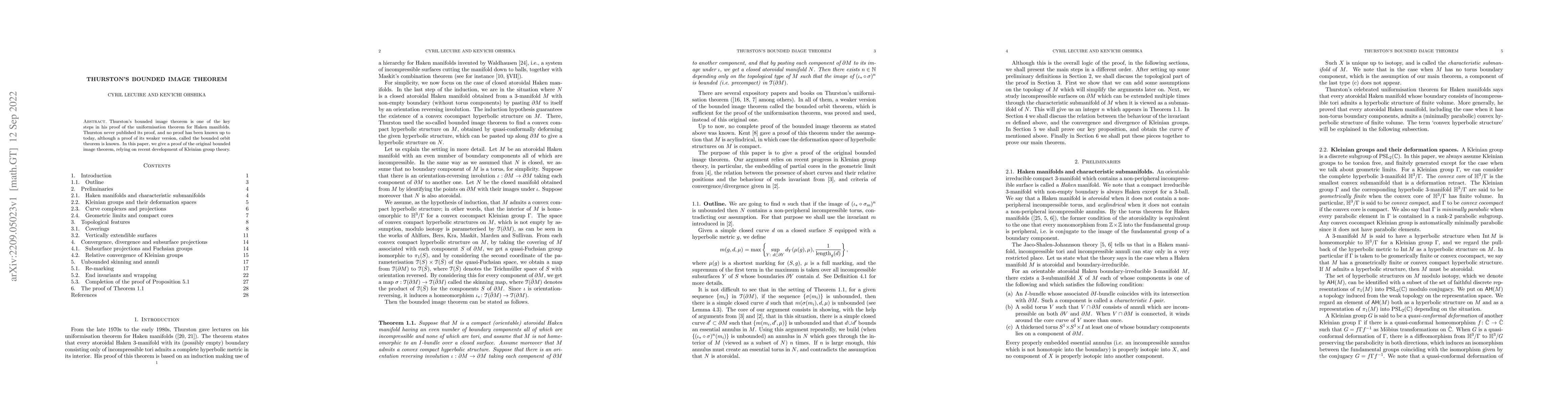 Thumbnail for Thurston's Bounded image theorem