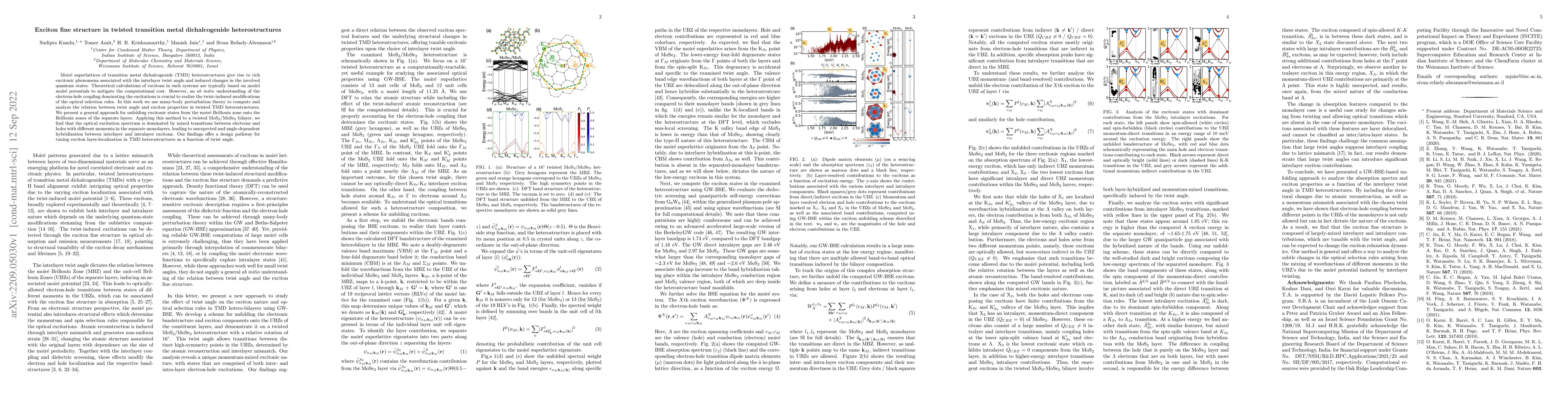 Thumbnail for Exciton fine structure in twisted transition metal dichalcogenide
  heterostructures